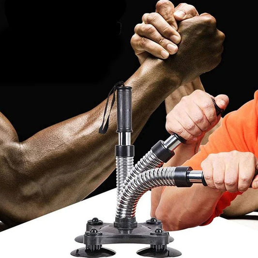 Arm Wrestling Trainer Workout Portable Resistance Spring Bar Forearm Trainer